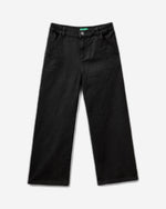 High-waisted straight fit trousers