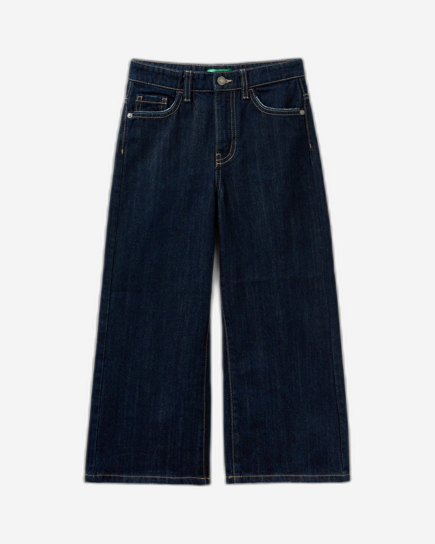 Wide fit high-waisted jeans