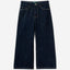 Wide fit high-waisted jeans