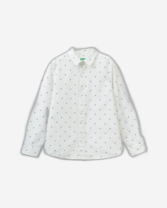 Slim fit shirt with micro pattern