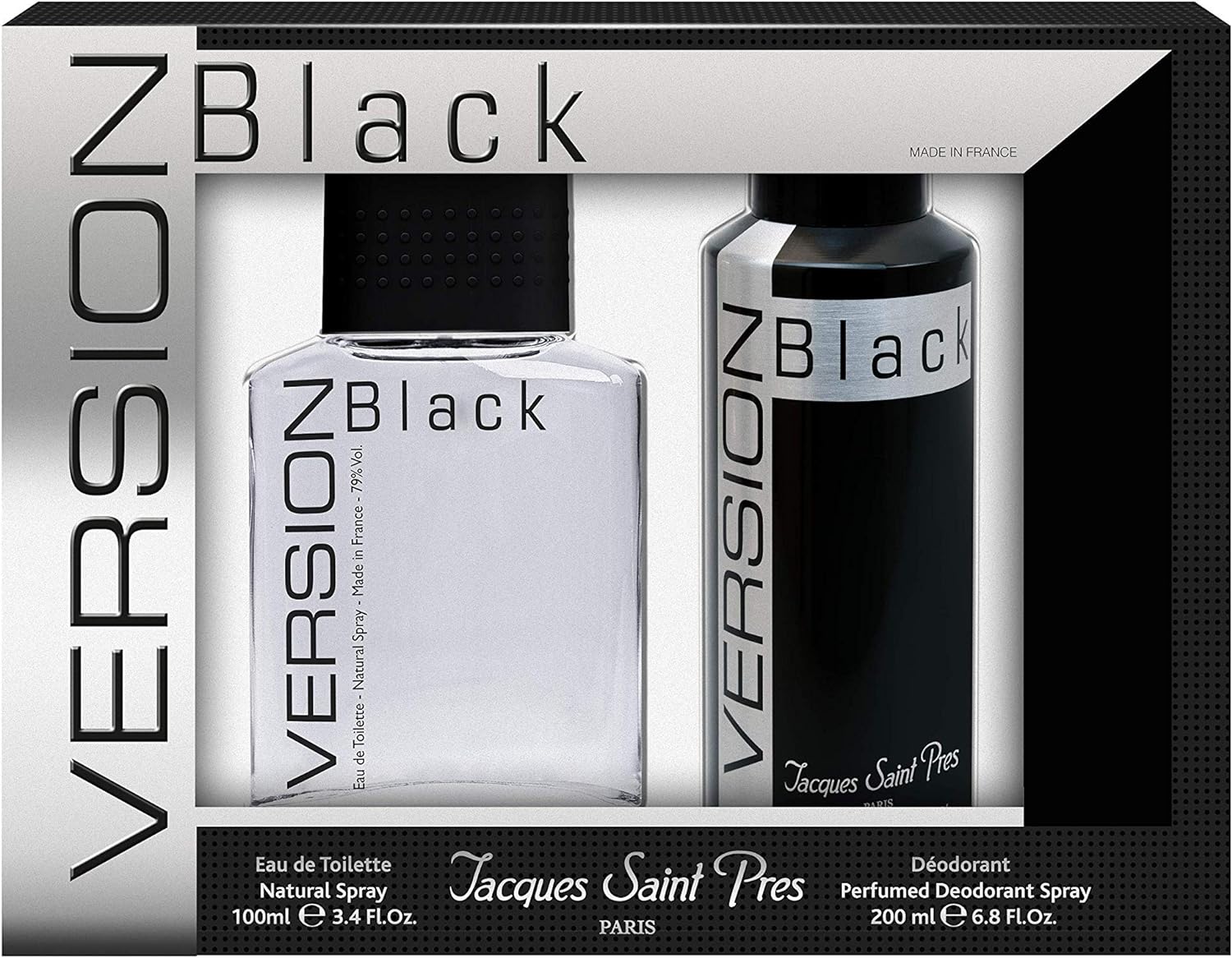 Ulric De Varens Version Black Coffret (EDT 100ml + Perfumed Deodorant 200ml)
