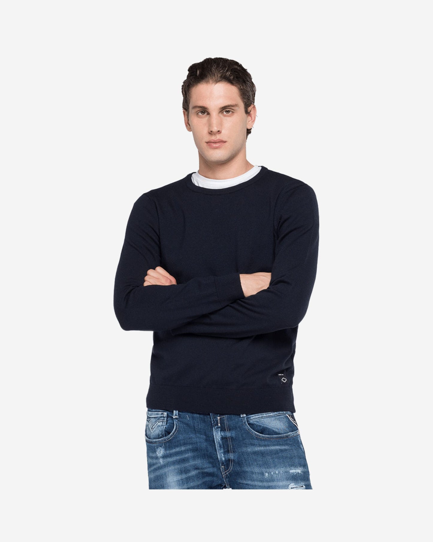 Crewneck Sweater In Merino Wool