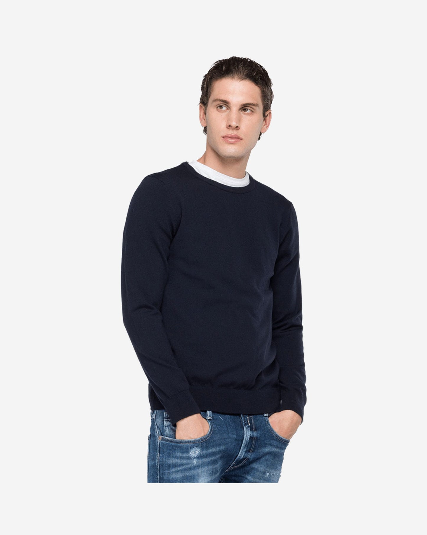 Crewneck Sweater In Merino Wool