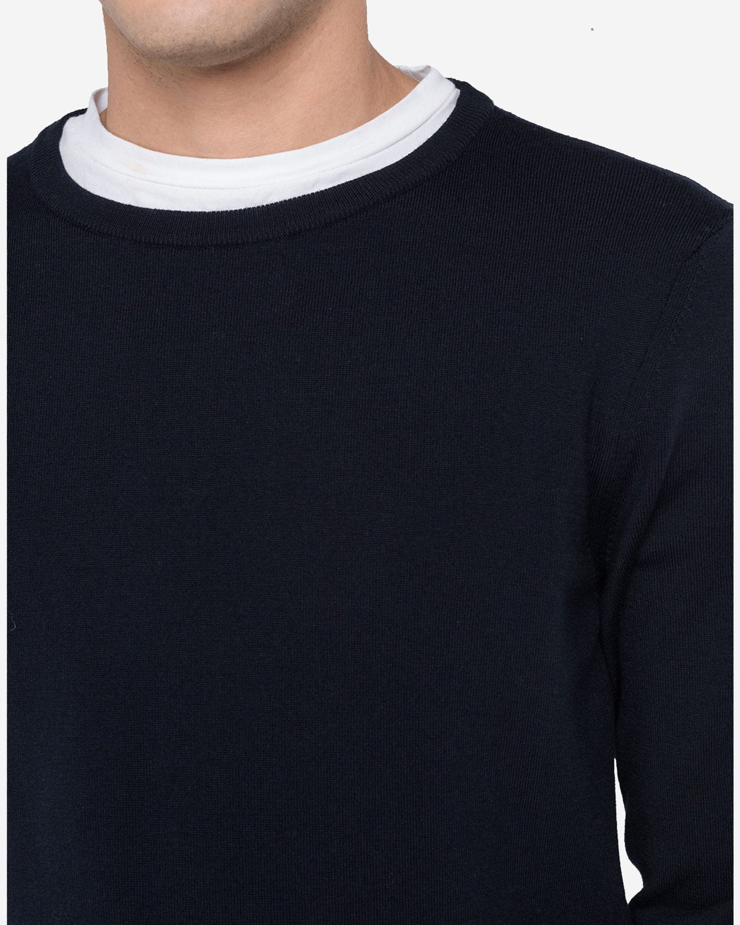 Crewneck Sweater In Merino Wool