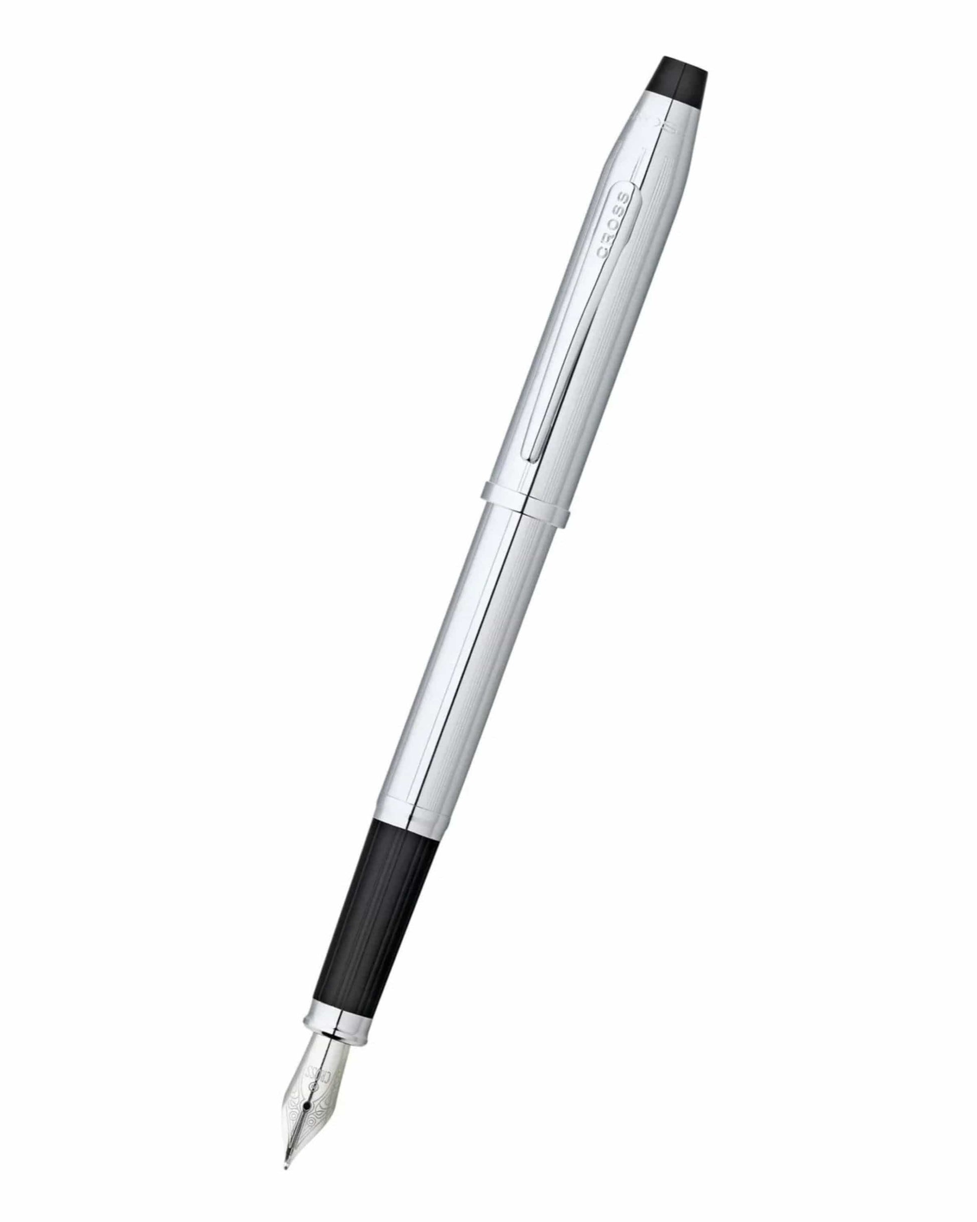 Cross Century® Ii Lustrous Chrome With Polished Chrome Appointments And Stainless Steel Fine Nib Fountain Pen