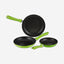Tognana Pans Set 3Pc Shiny Green Grancuci