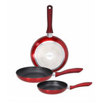 Tognana Shiny Red Frying Pan Set – 3 Pieces (20 cm, 24 cm, 28 cm)