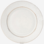 Shallow ISLA Dinner Plate 26.7 cm White with Gold Rim