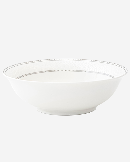 Shallow JUNA Bowl 14 cm Elegant White with Texture