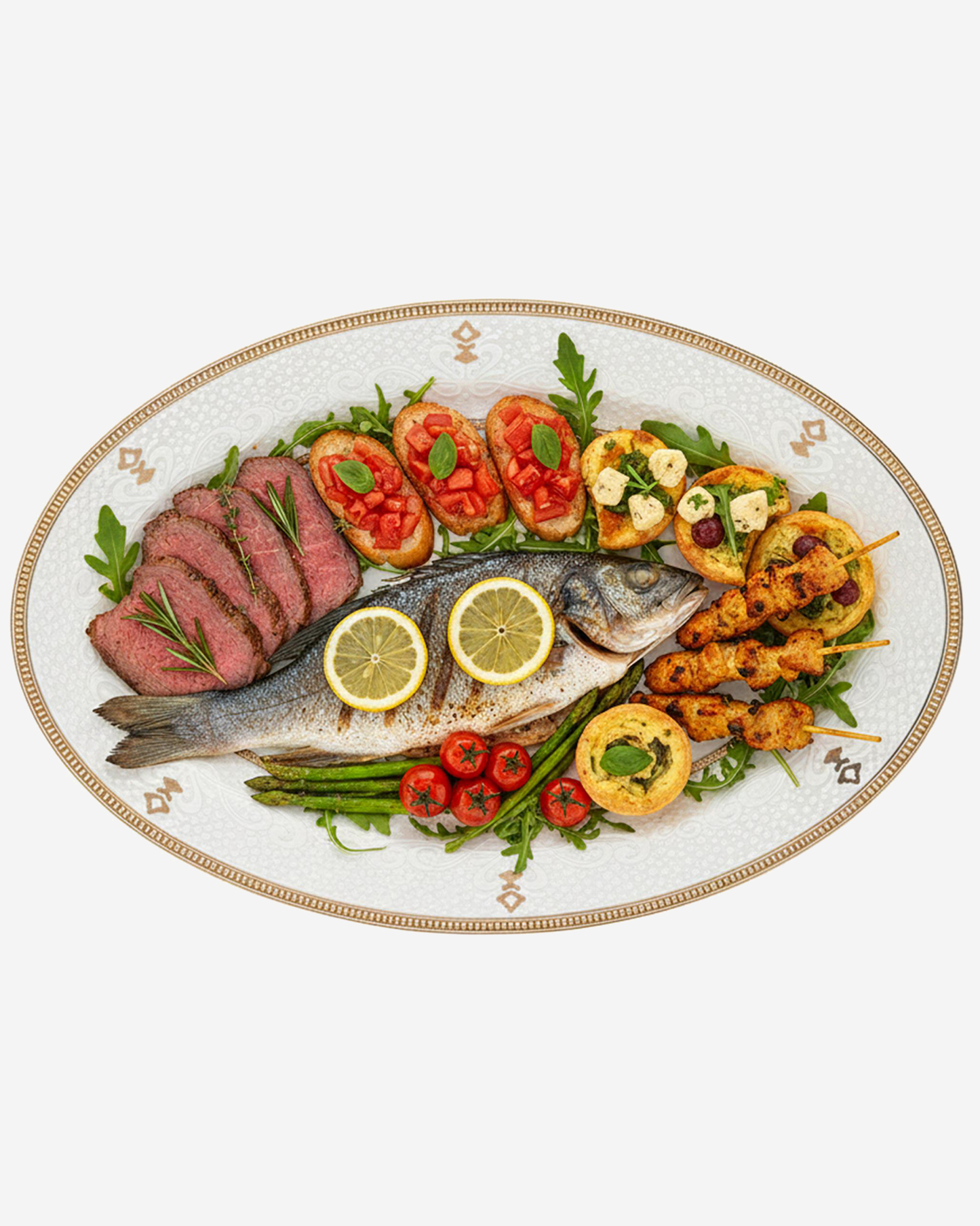 Shallow ZAYA Oval Platter 36 cm Large White