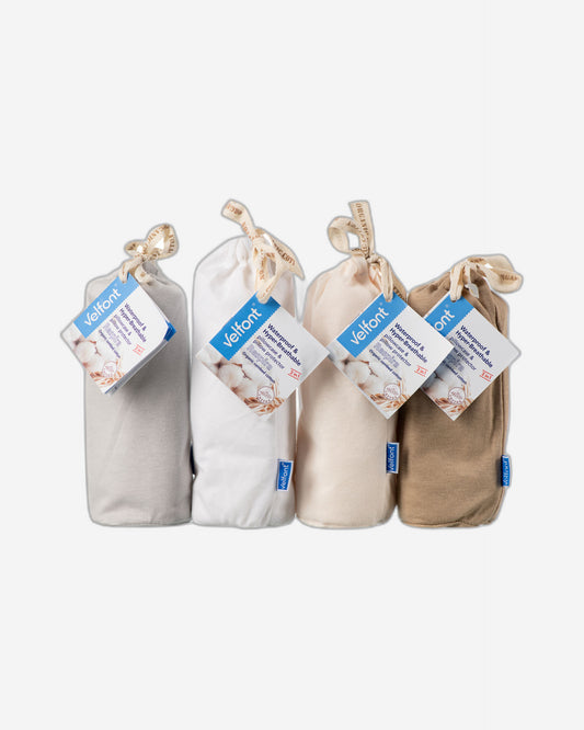 Velfont "Respira" 100% Organic Cotton Pillowcase (Multiple colours)