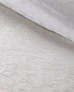 Christy "Venice" Jacquard Duvet Cover Sets in White