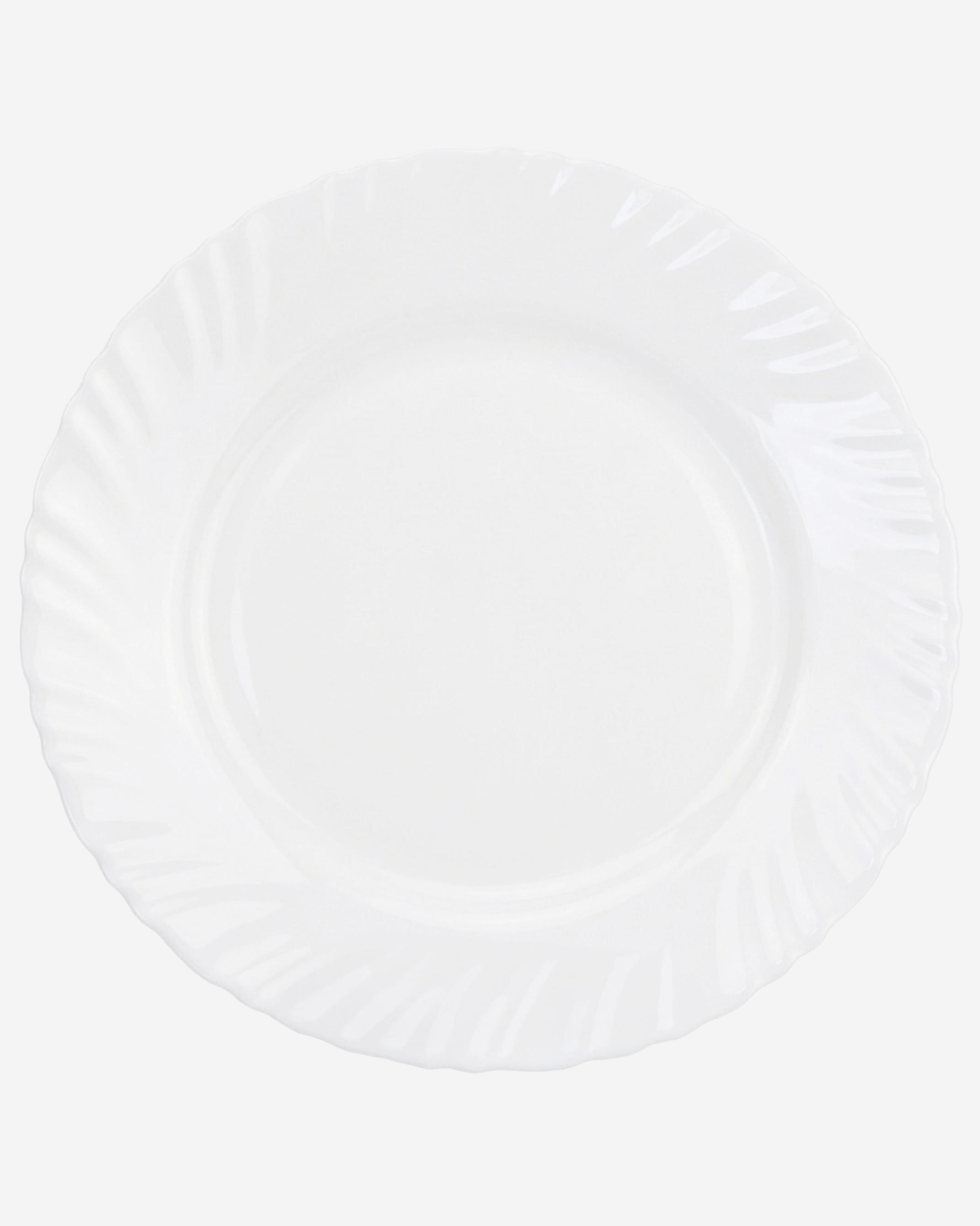 Cuisine Art Opal Glass Dinner Plate 25 cm White