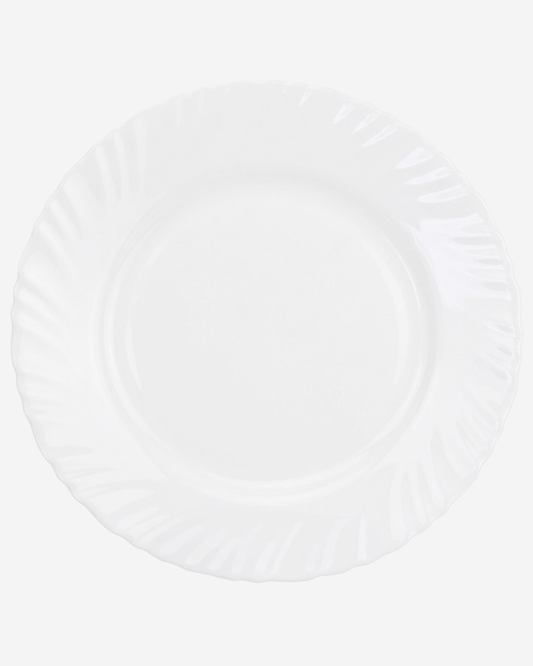 Cuisine Art Opal Glass Dinner Plate 25 cm White