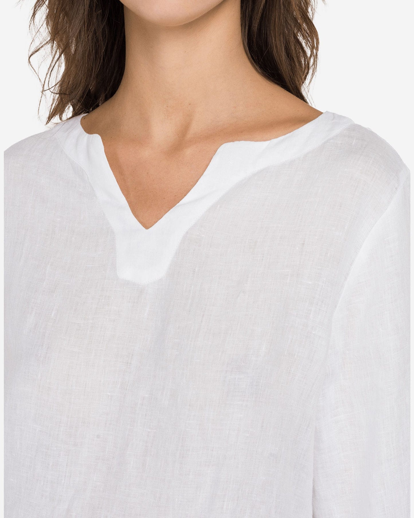 Essential Linen Shirt With Frills