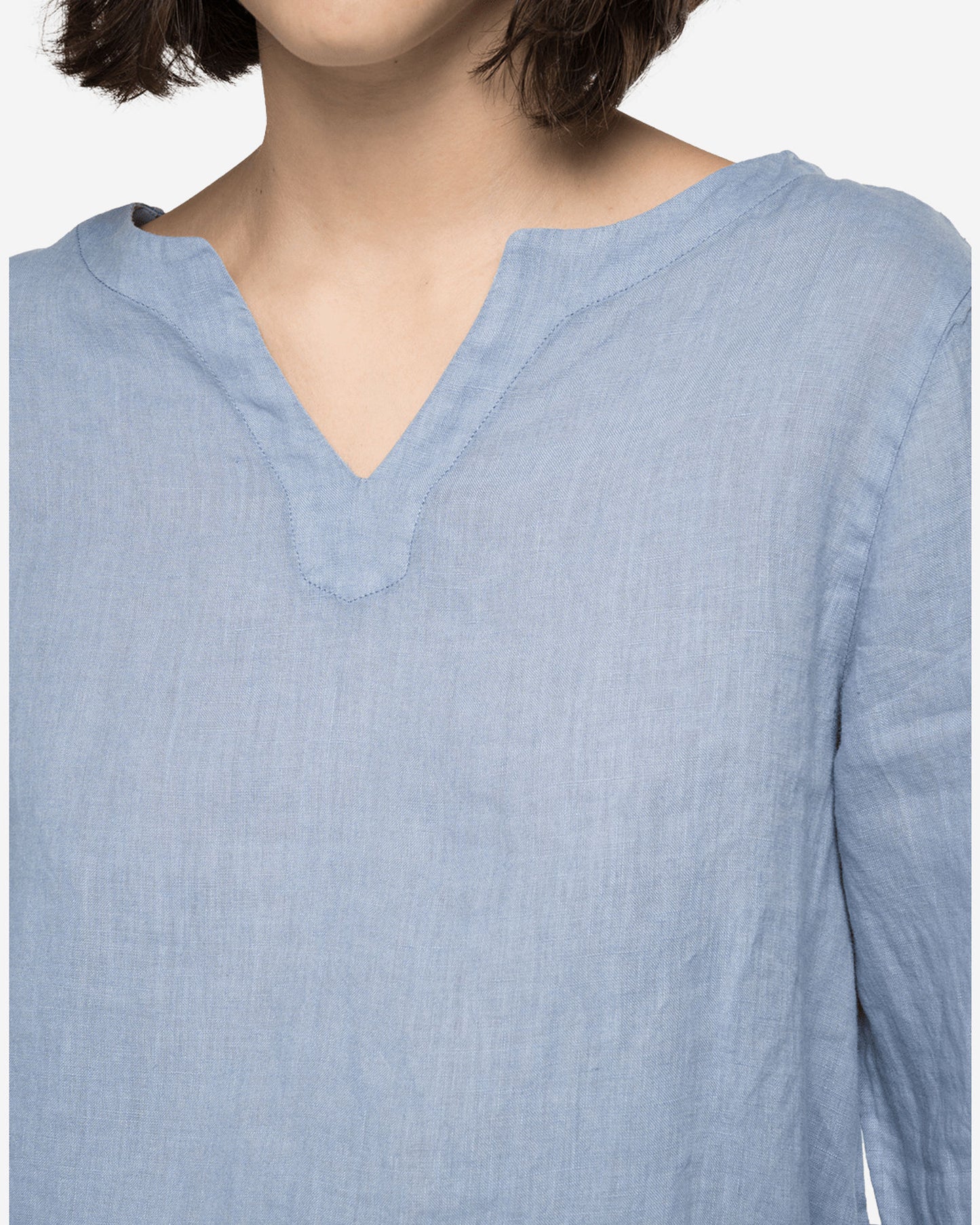 Essential Linen Shirt With Frills