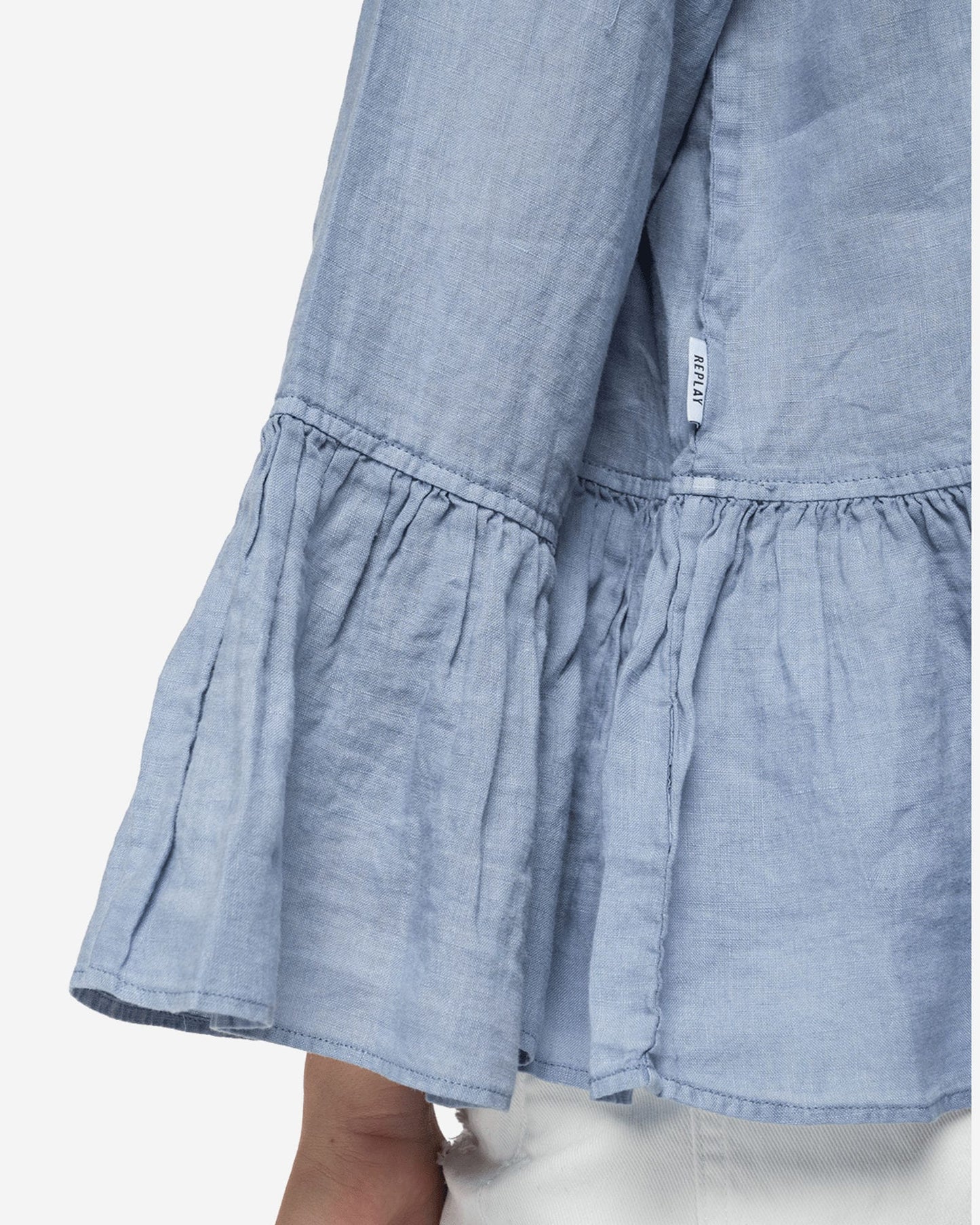 Essential Linen Shirt With Frills