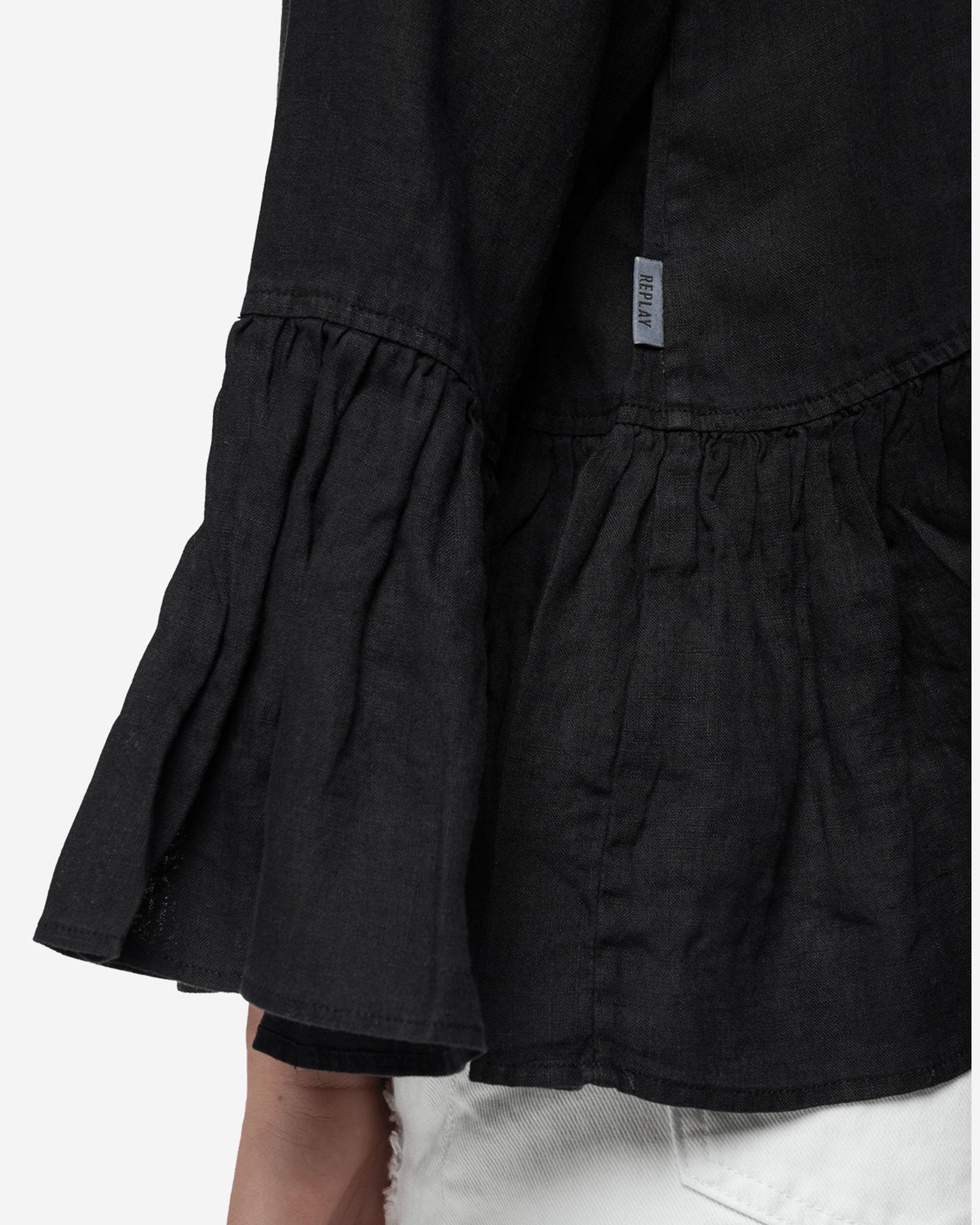 Essential Linen Shirt With Frills