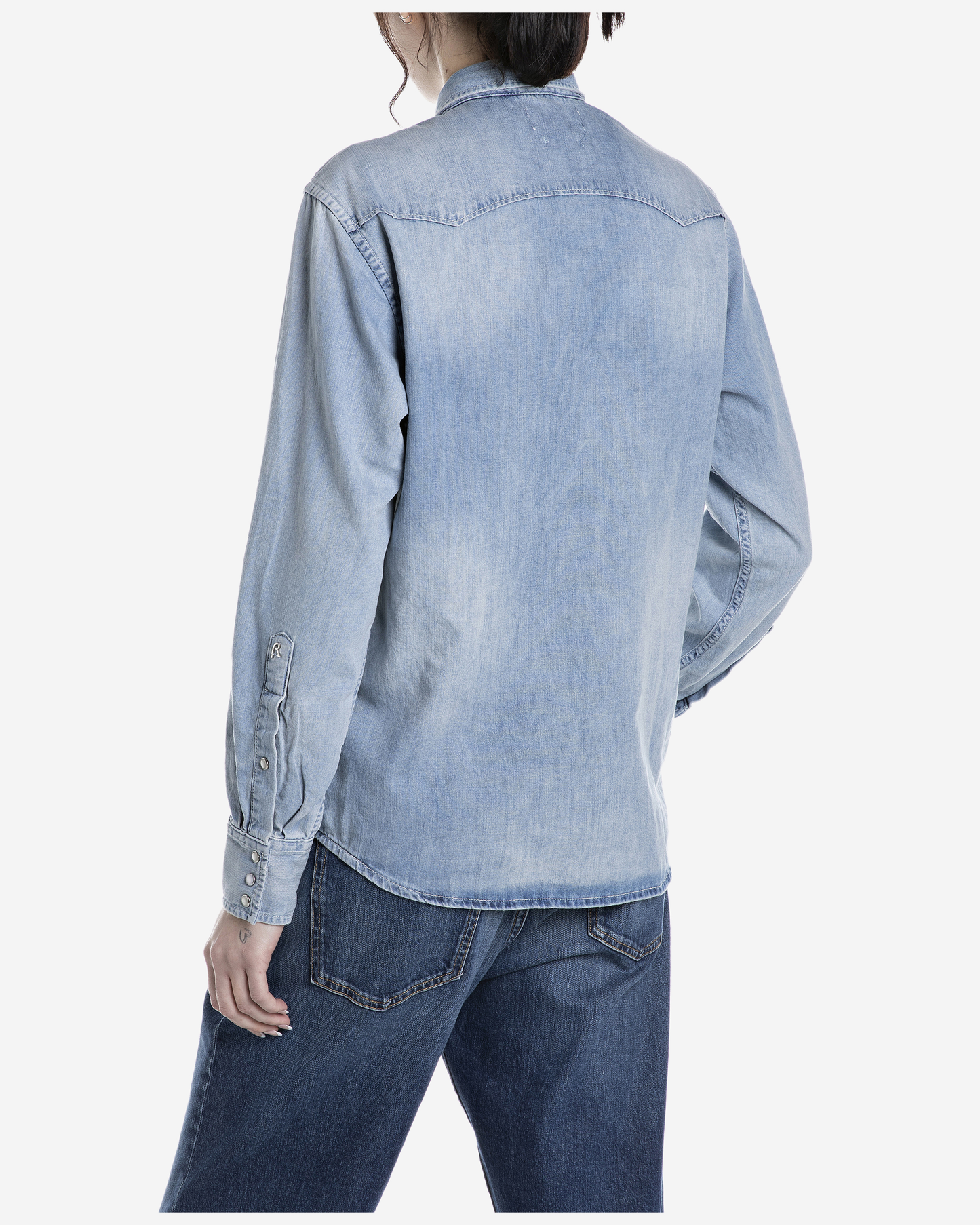 Replay VINTAGE-EFFECT DENIM SHIRT