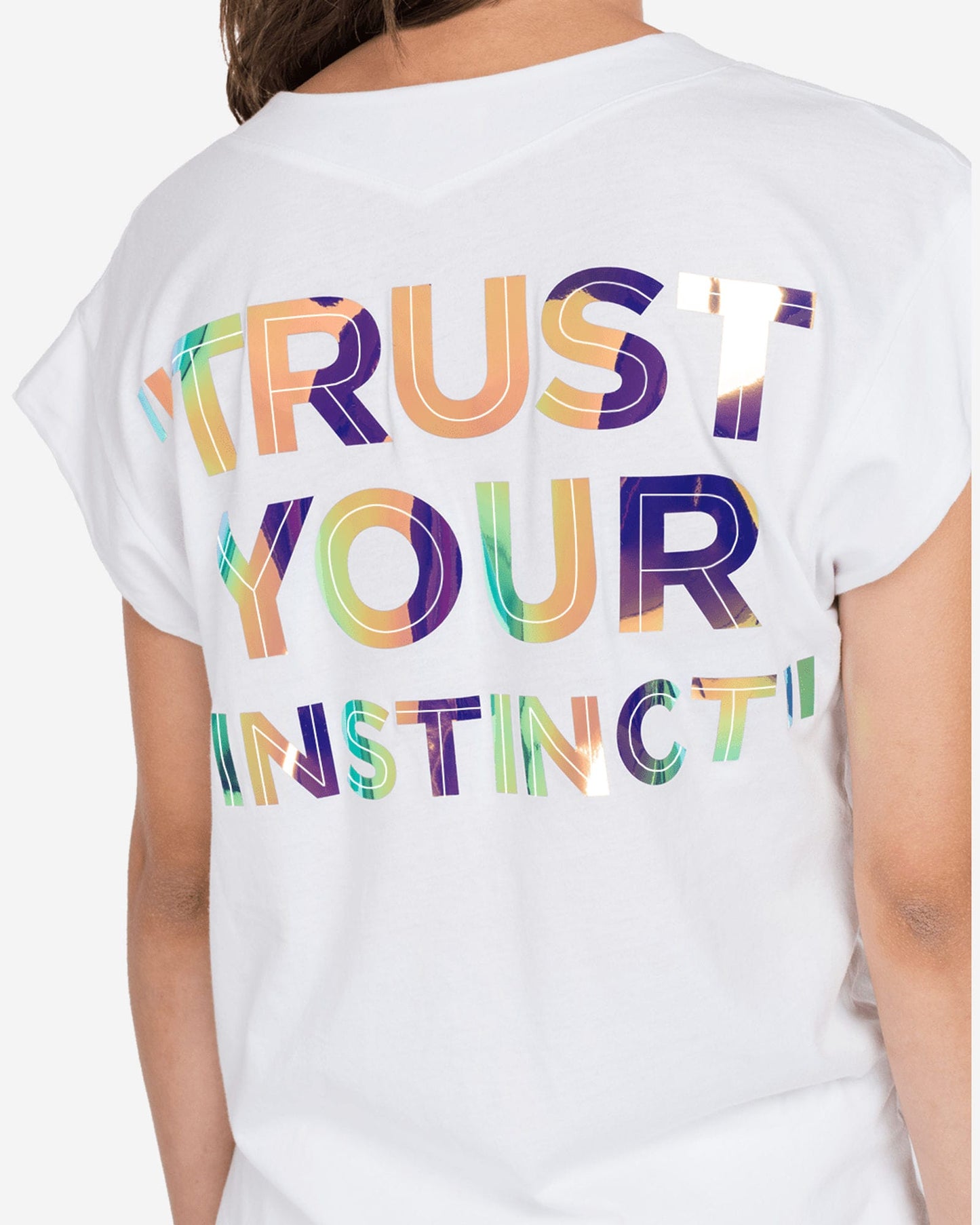 V-Neck T-Shirt With Replay Print