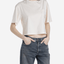 Replay Cropped T-Shirt With  Pocket
