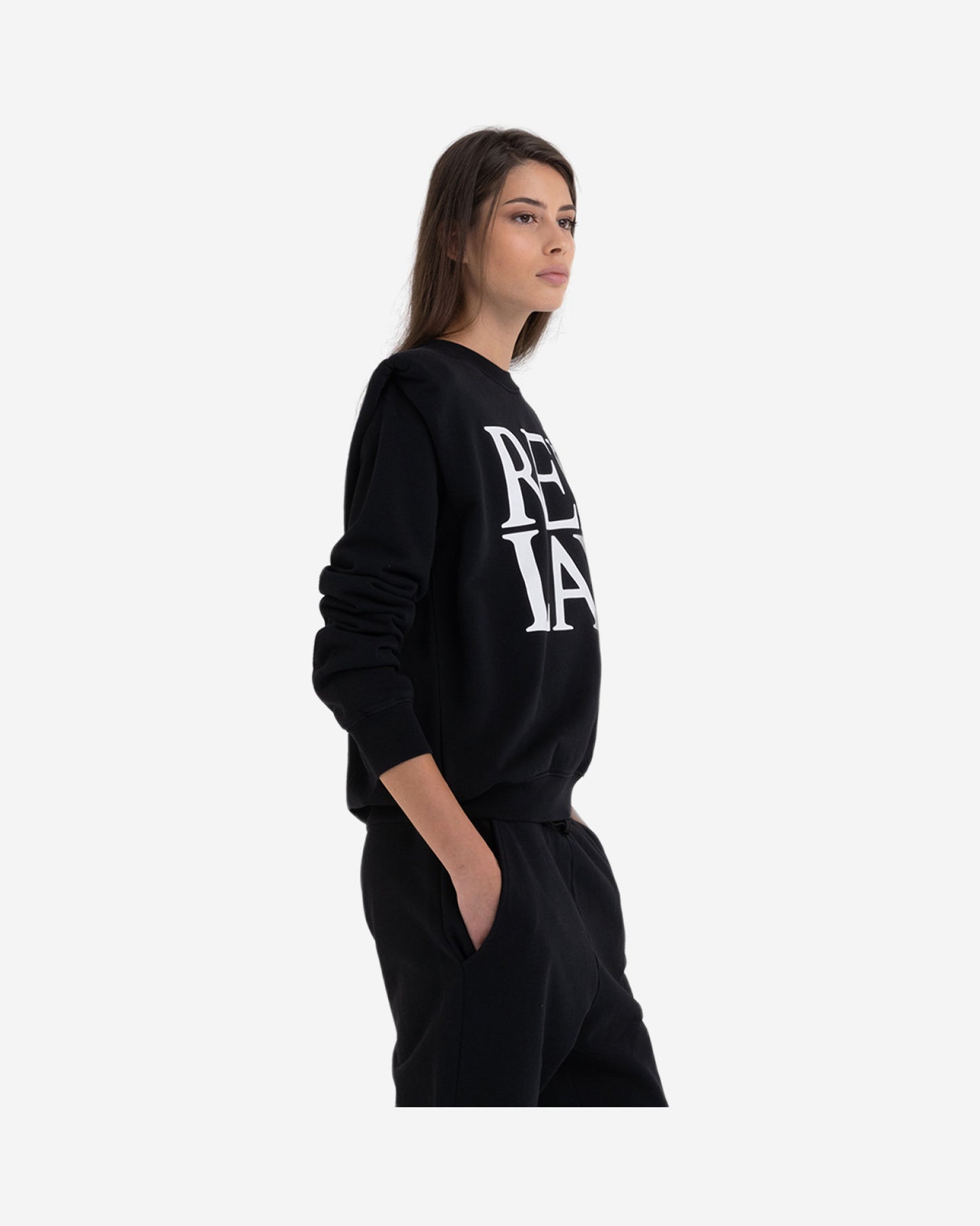 Boxy Fit Sweatshirt With Print