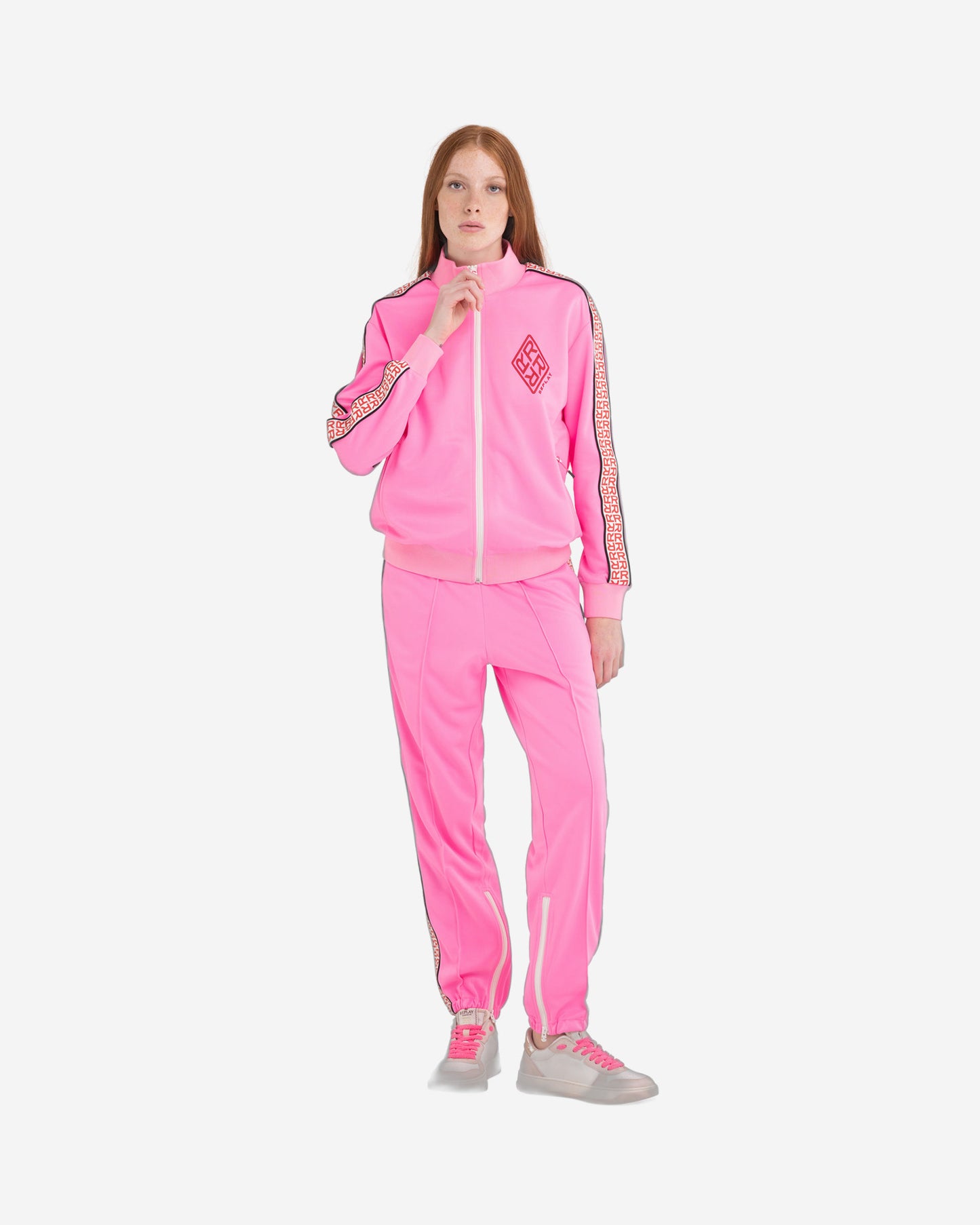 Sweatshirt With Full Zipper Collar