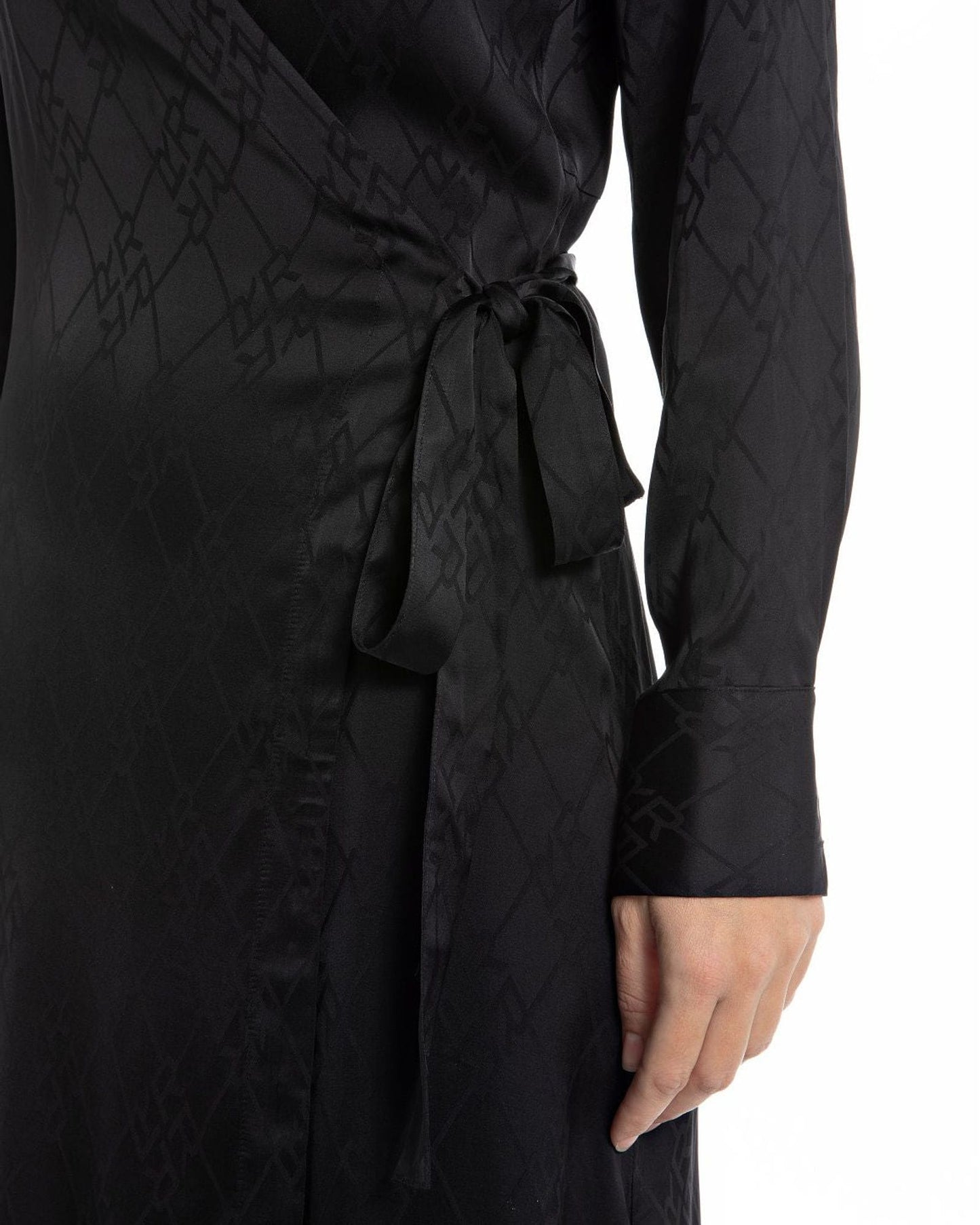 Long Shirt-Dress In Viscose Satin