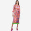 Viscose Shirt-Dress With All-Over Print