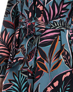 Printed Shirt-Dress With Frill