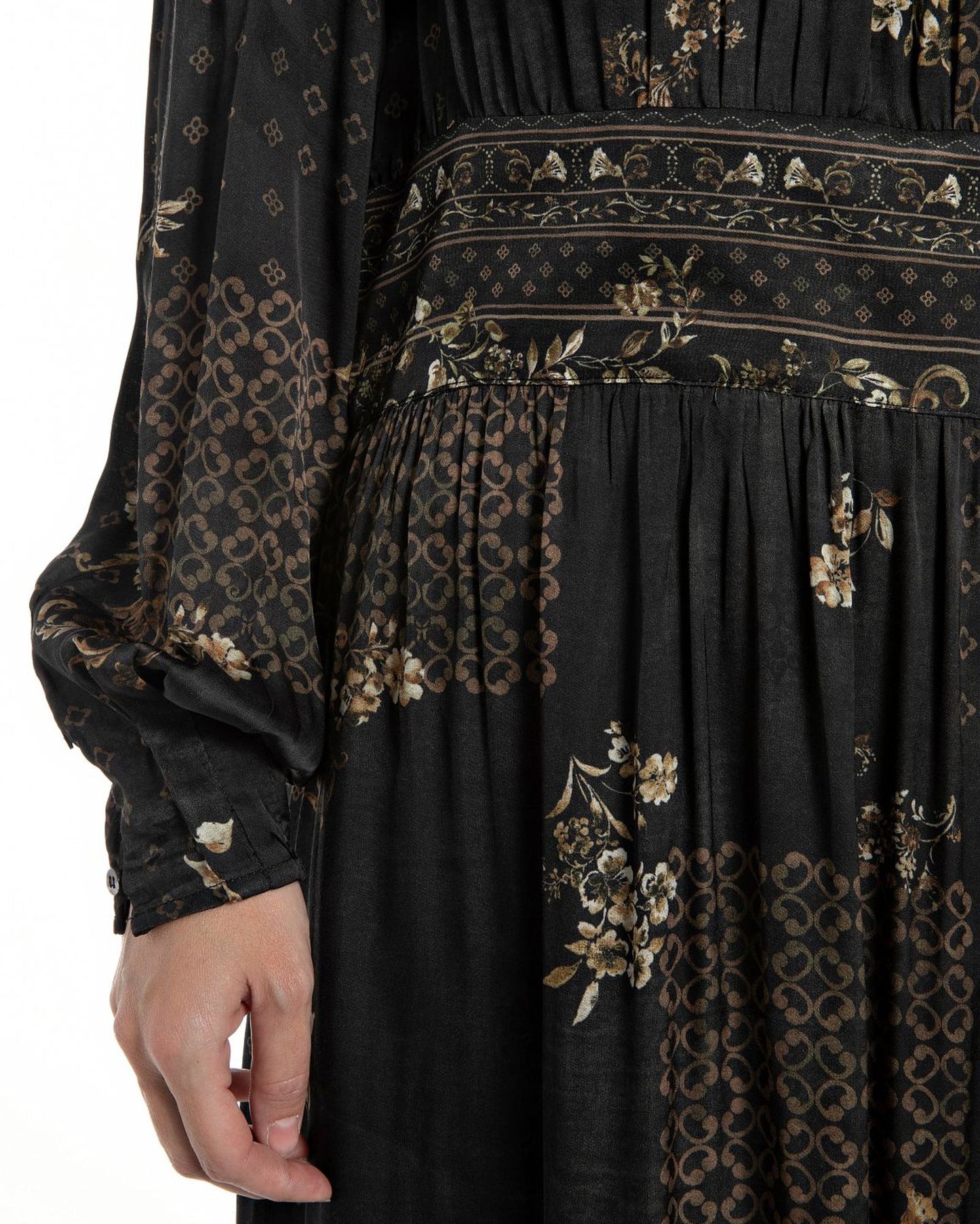 Vestito Lungo In Viscosa Stampa All-Over