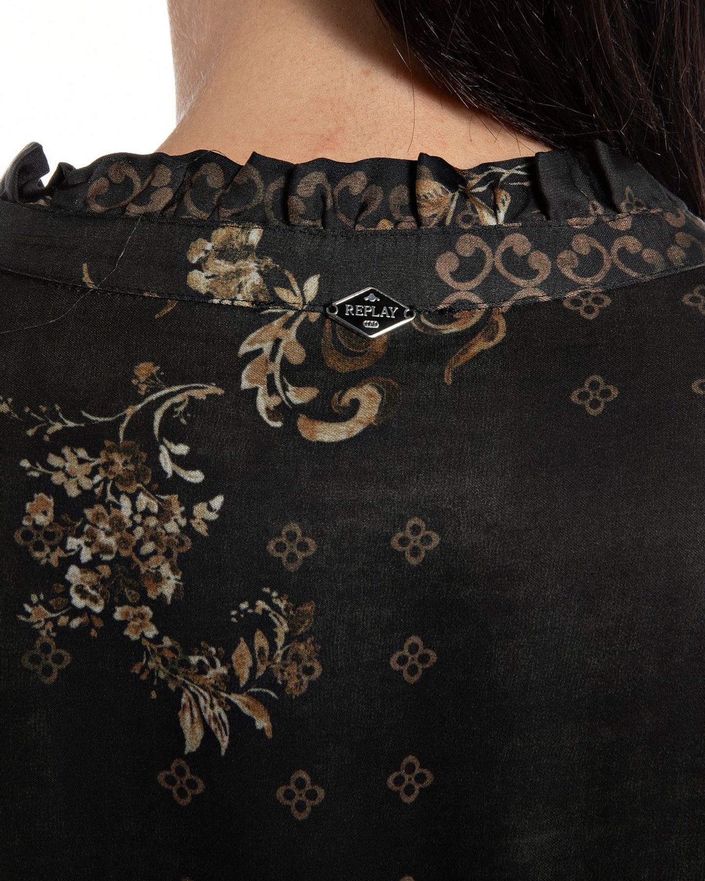 Vestito Lungo In Viscosa Stampa All-Over