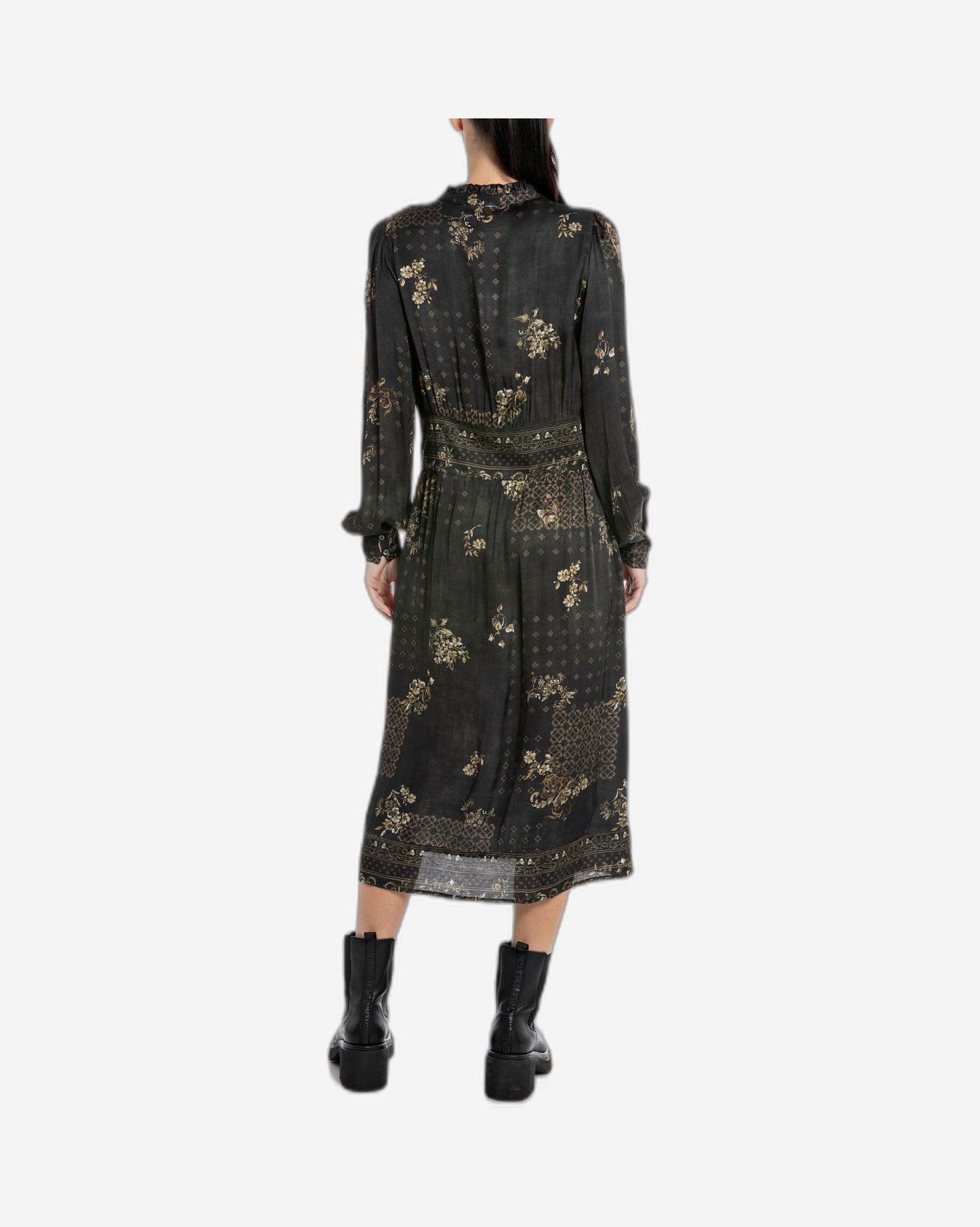 Vestito Lungo In Viscosa Stampa All-Over