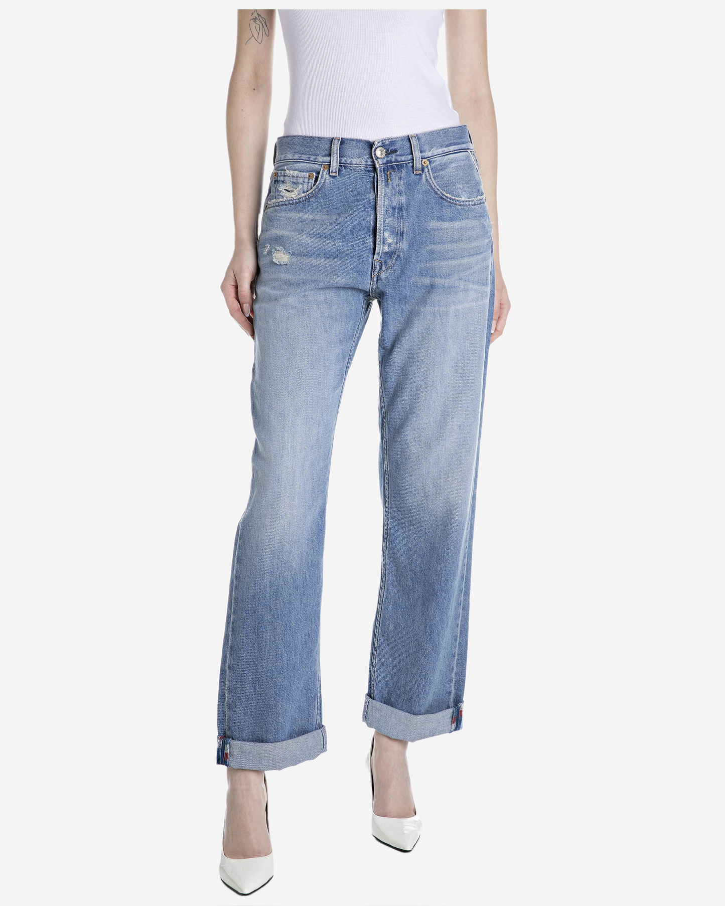 Replay Aubry Boy-Fit Jeans - Light Blue