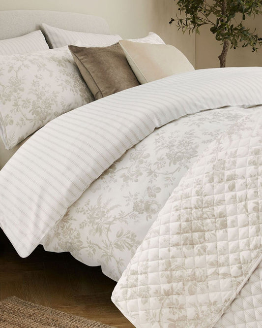 Laura Ashley "Walled Garden" Duvet Cover Set in Dove Grey