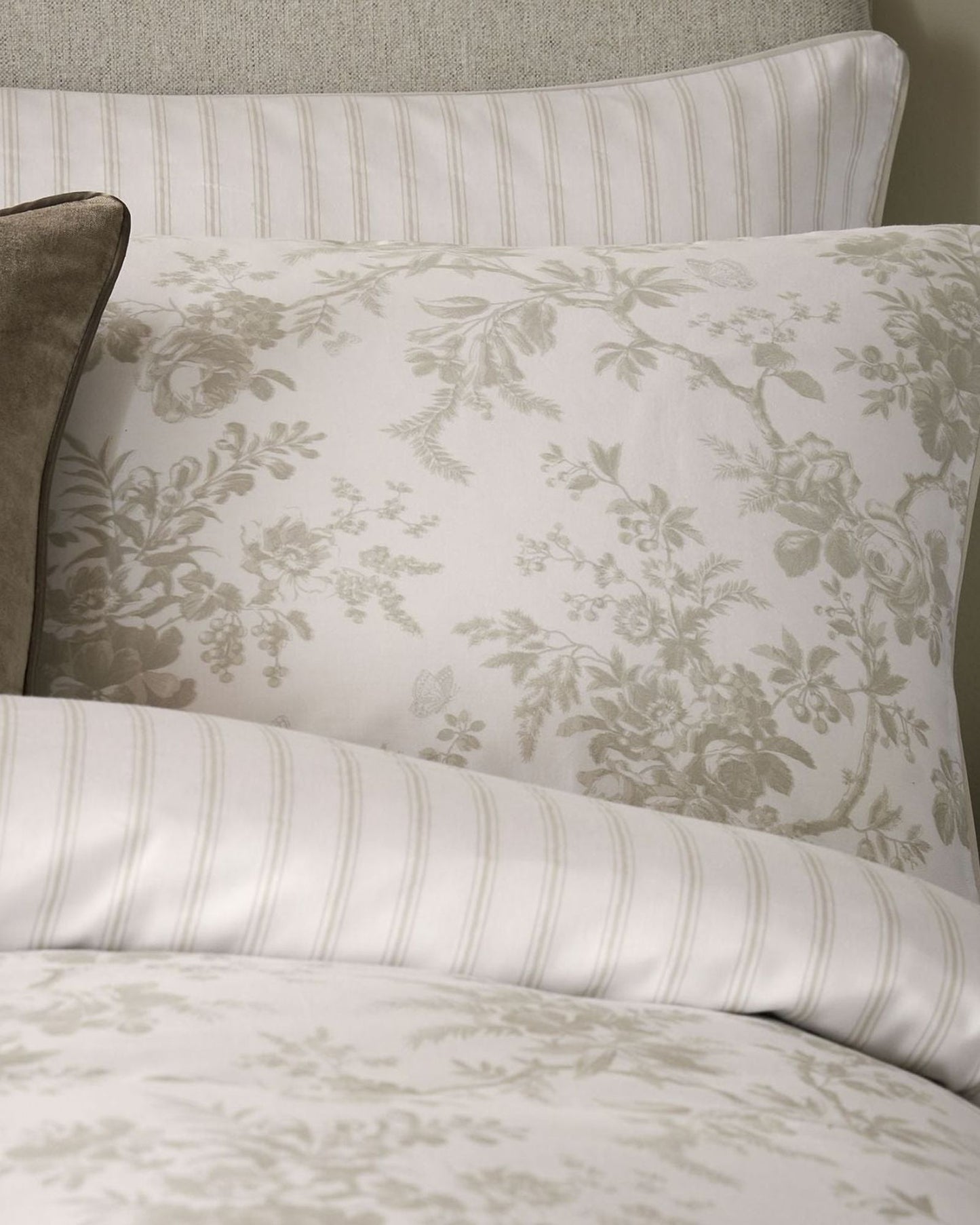 Laura Ashley "Walled Garden" Duvet Cover Set in Dove Grey