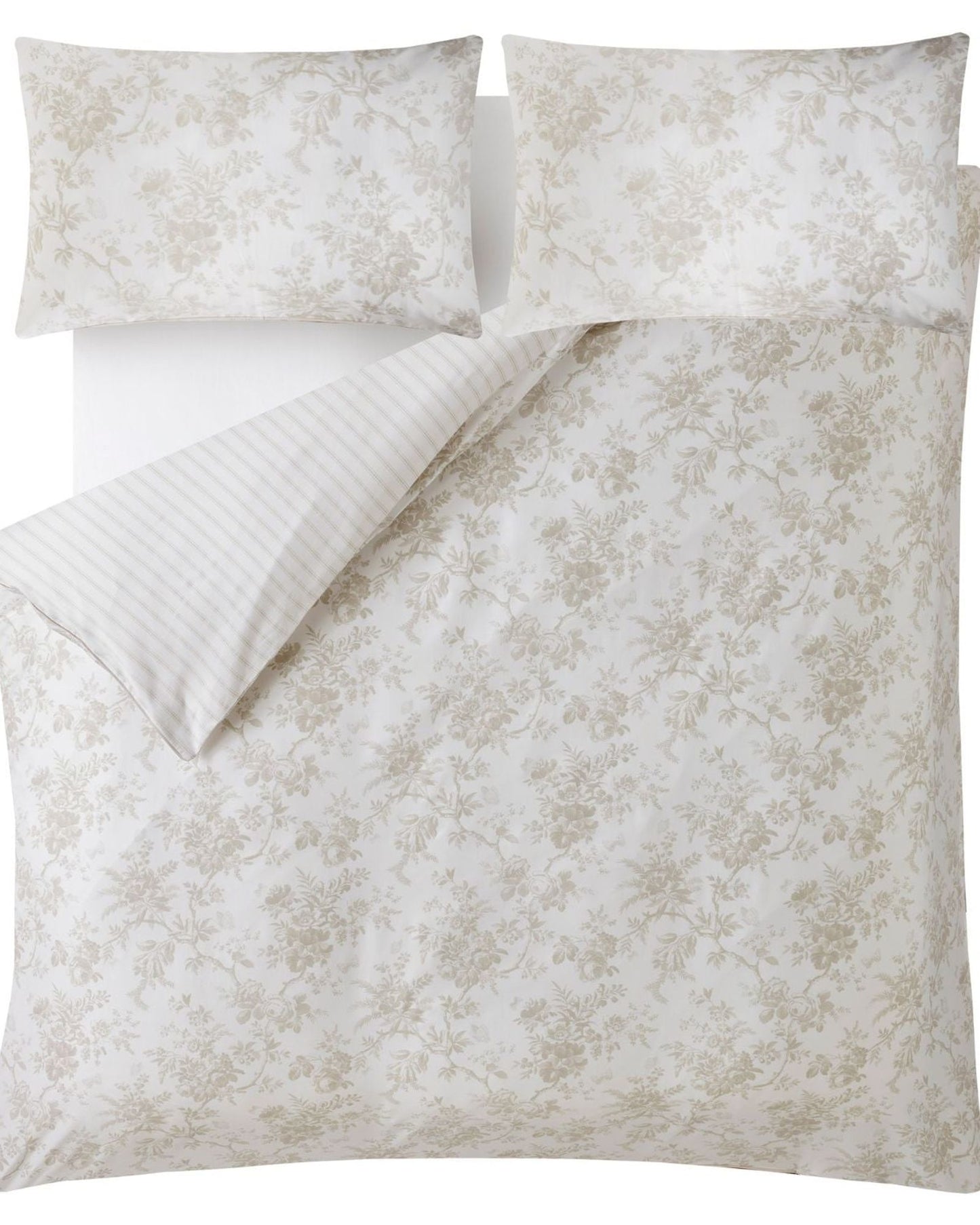 Laura Ashley "Walled Garden" Duvet Cover Set in Dove Grey