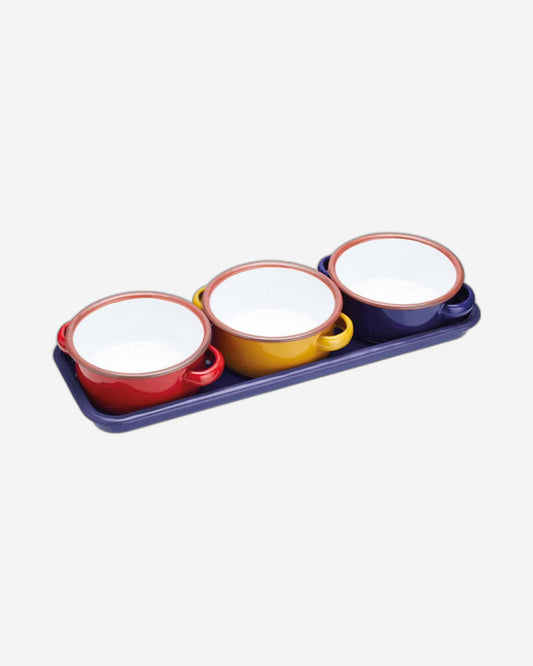 Wof Dip Bowls Set Of 3 Ceramic