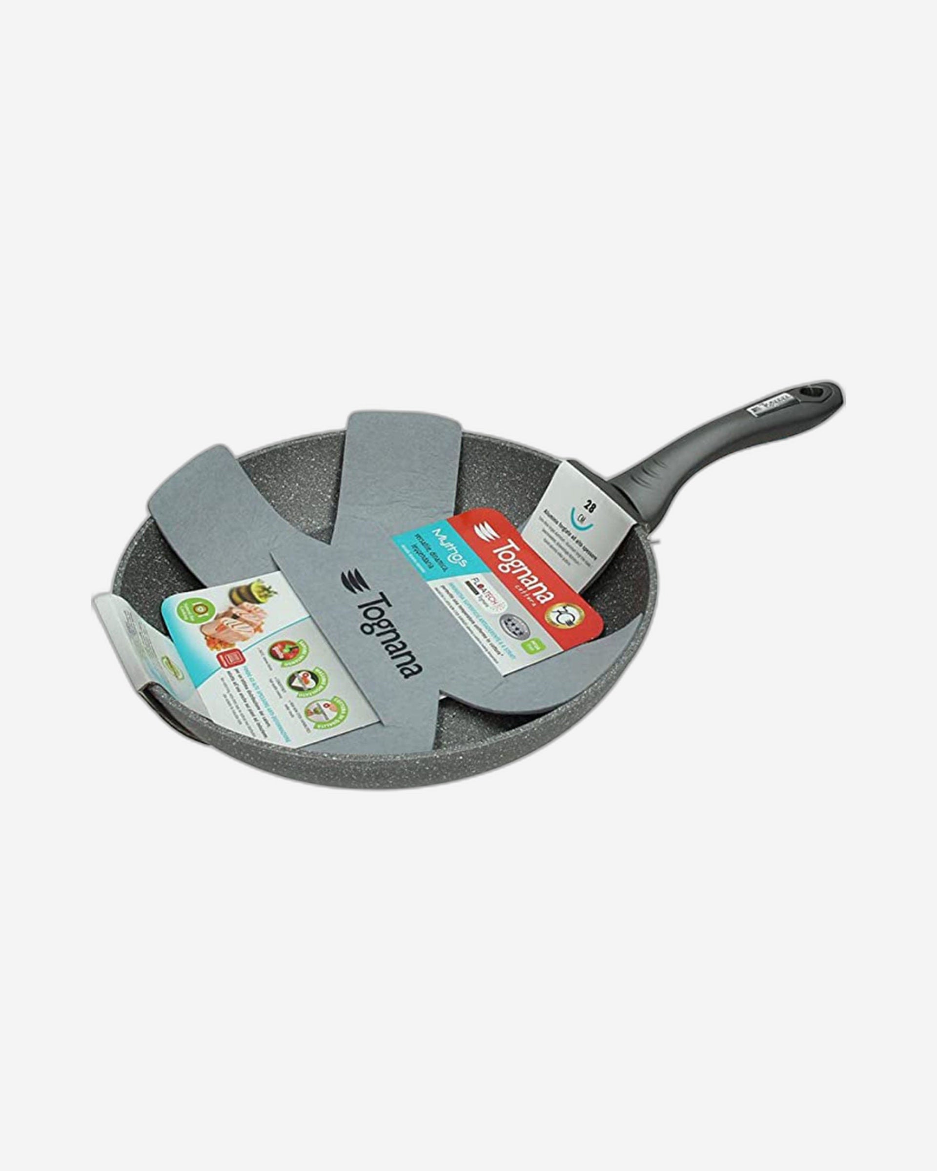 Tognana 1 Handle Mythos Marble Aluminium Pan, 28 Cm Diameter