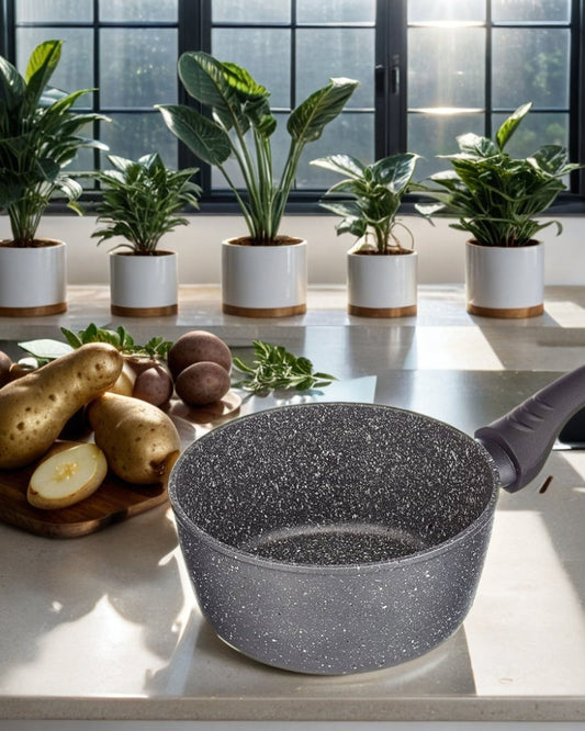 Tognana Mythos Marble Saucepan 1 Handle With Lid, 16 Cm Diameter