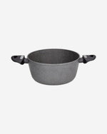 Tognana Mythos Marble Casserole 2 Handle With Lid, 24 Cm Diameter