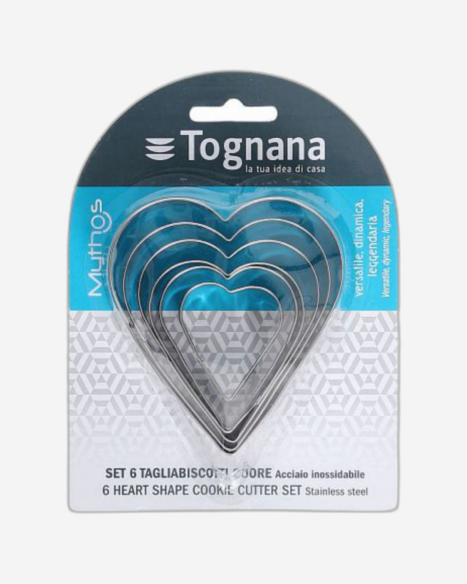 Cookie Cutters Set 6Pc Heart