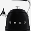 SMEG Whistling Kettle Black - WKF01BL