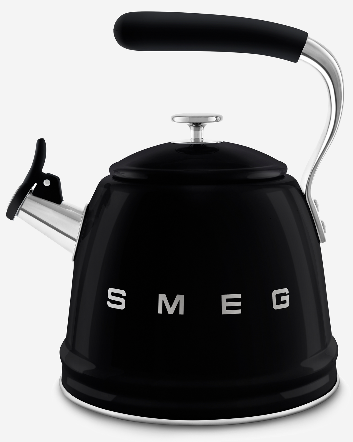 SMEG Whistling Kettle Black - WKF01BL