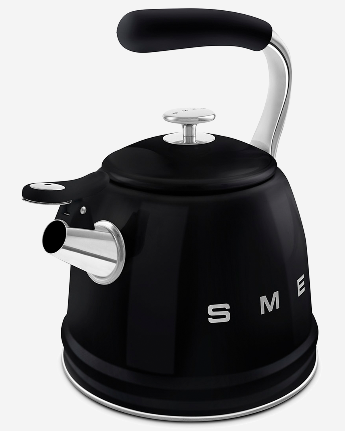 SMEG Whistling Kettle Black - WKF01BL