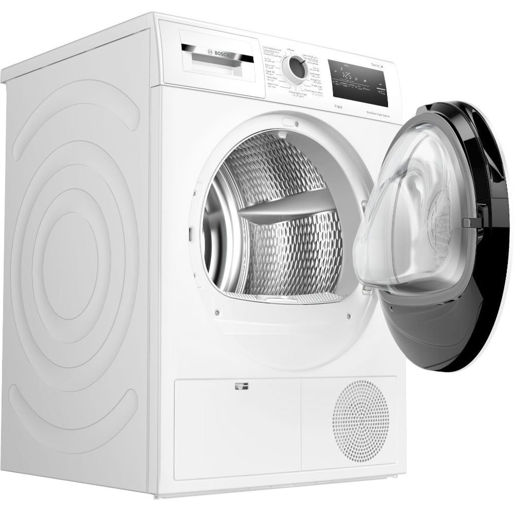 Bosch Series 4 Condenser Tumble Dryer 8 kg, AutoDry Technology  - WTN86201GC White