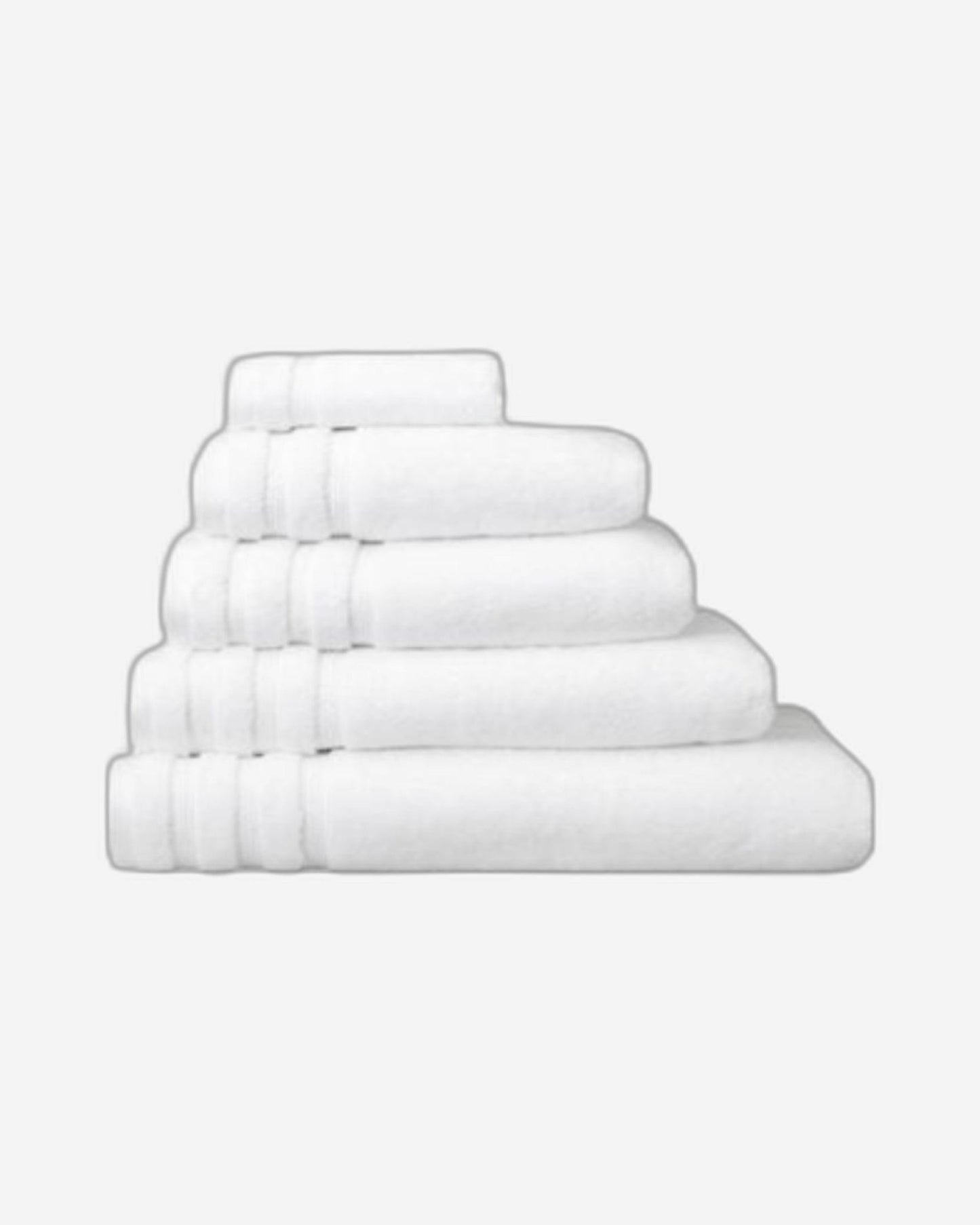 Linen Obsession "Zero Twist" Bath Towels Collection in White