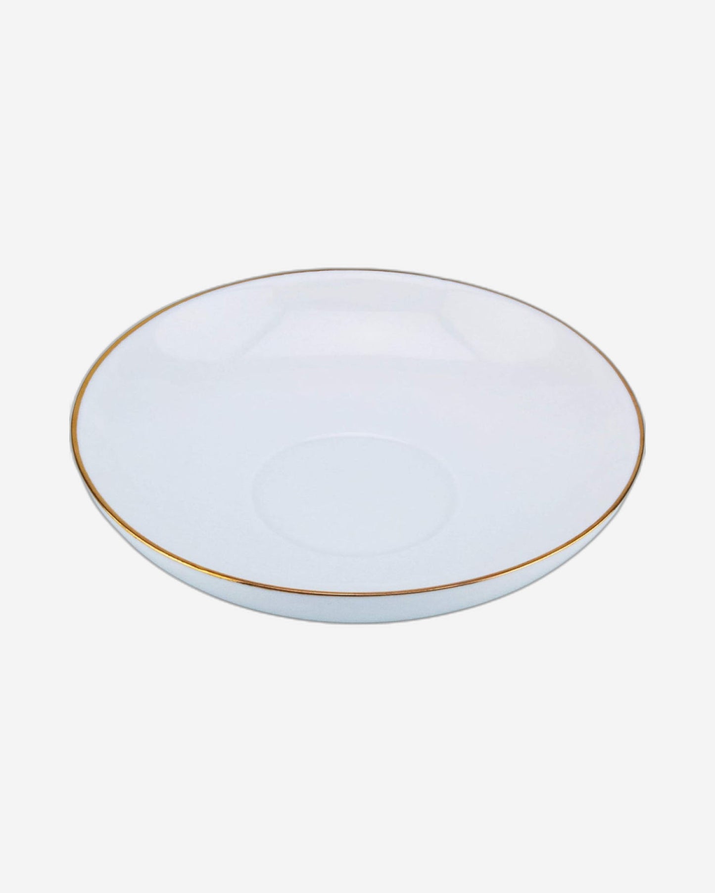 Shallow Bone China Cup and Saucer Set, 12 Pieces, Beige and Gold, Elegant Tea and Coffee Cups for Special Occasions