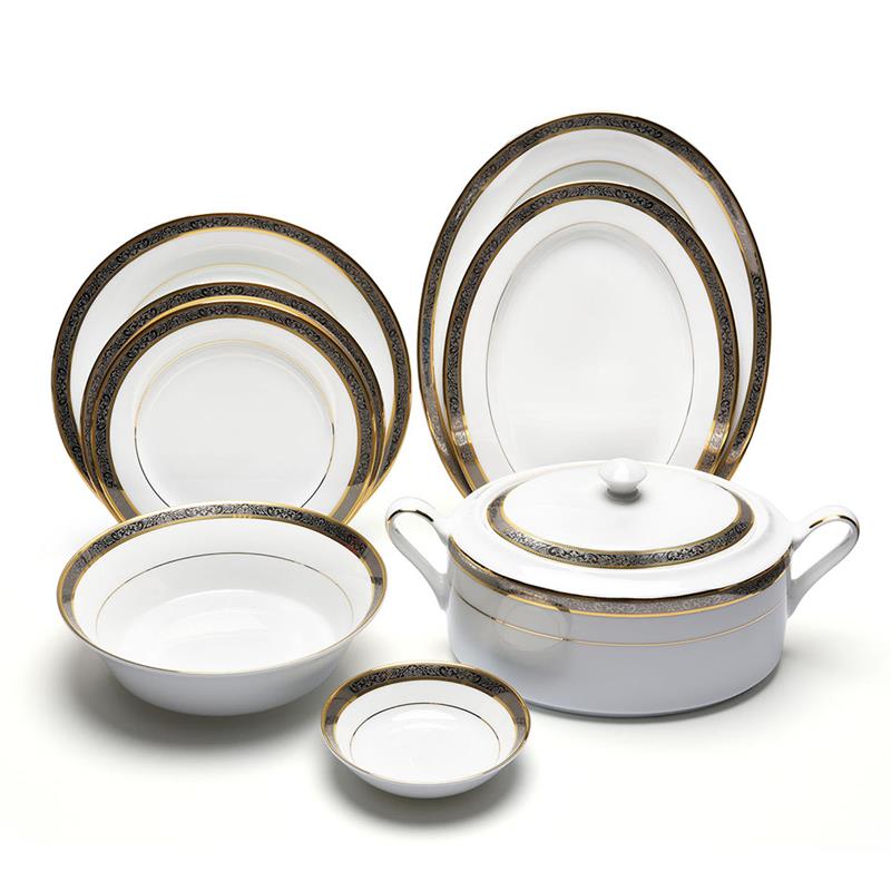 Dankotuwa Golden Platinum 59Pc Dinner Set