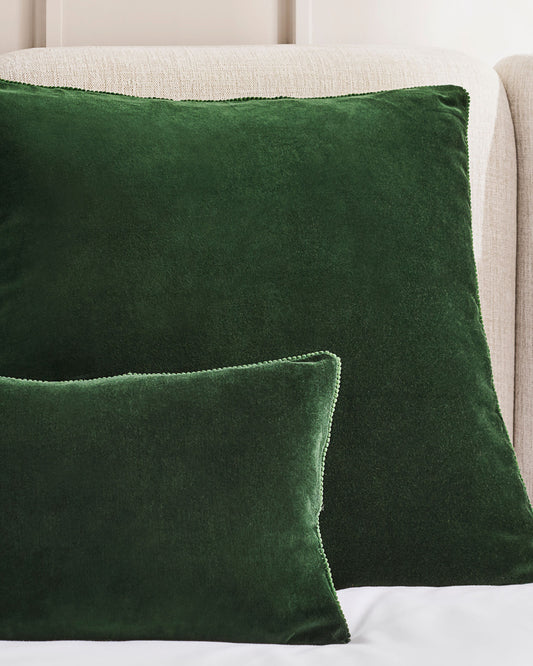 Christy "Arles" Decorative Filled Cushion in Forest Green